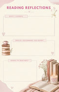 Pink and Cream Book Review Planner – PDF Download